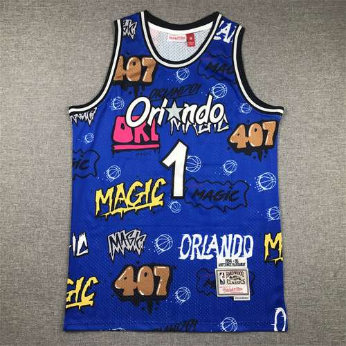 Magic No 1 Tracy McGrady Graffiti versione blu