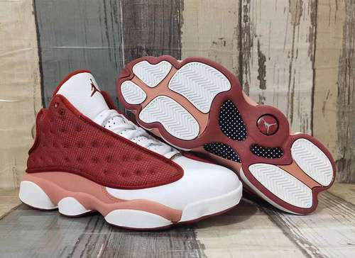 Scarpe da uomo JORDAN 13 vino bianco rosso 4047