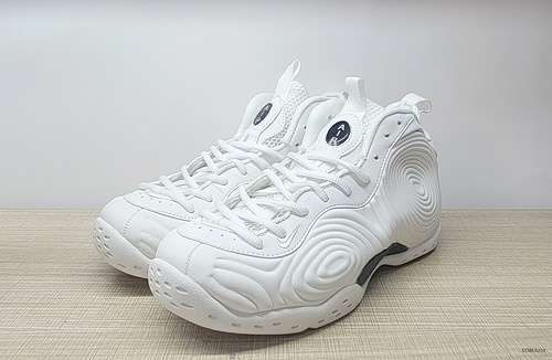 Scarpe da basket retrò Comme des Garons x Nike Air Foamposite One SP repellente per zanzare bianche