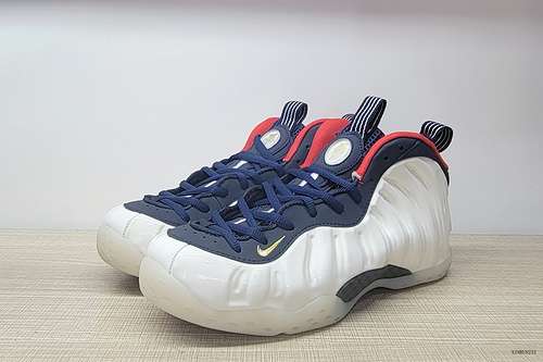 Nike Foamposite One Olympic Schiuma spray olimpica bianca e blu