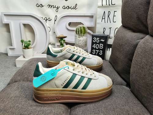 373DAdidas Originals Gazelle Bold W trifoglio tre strati suola spessa lowtop retrò versatile sneaker