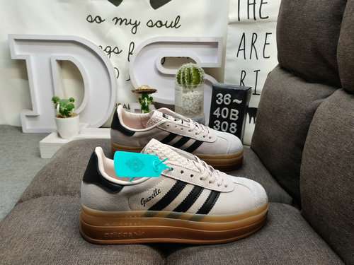 308DAdidas Originals Gazelle Bold W trifoglio tre strati suola spessa lowtop retrò versatile sneaker