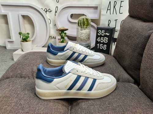 158D livello aziendale autentiche adlidas di mezza taglia originali Gazelle Indoor scarpe da ginnast