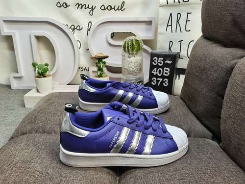 373DAdidas trifoglio Originals Superstar punta a conchiglia classico allmatch scarpe da ginnastica s