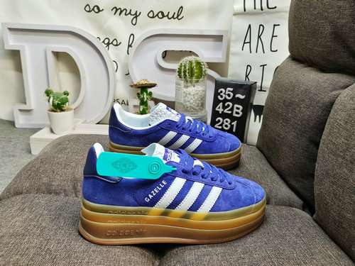 281DAdidas Originals Gazelle Bold W trifoglio tre strati suola spessa lowtop retrò versatile sneaker