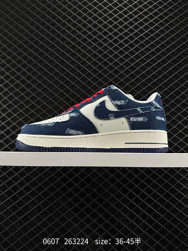 2 Nike Air Force Low Air Force One denim Levis lowtop versatili scarpe da ginnastica sportive casual