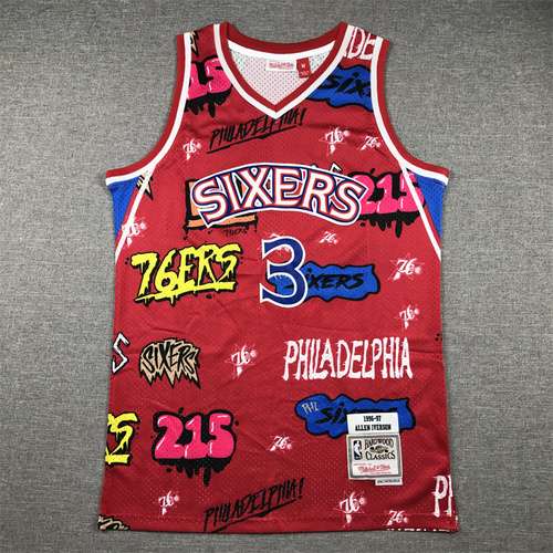 Stile graffiti dei 76ers n. 3 Allen Iverson