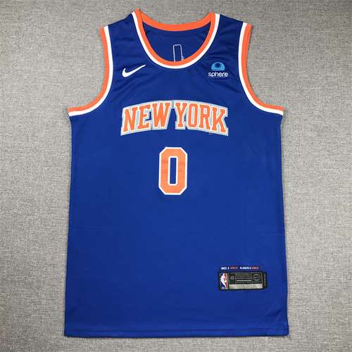 Knicks No 0 DiVincenzo azzurro