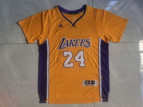 Manica corta Adidas Lakers 24 Kobe gialla