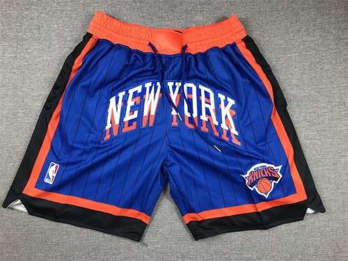 Pantaloni tascabili Pantaloni 2024 Knicks Blue City Edition