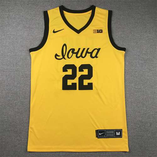 Iowa Hawkeyes 22 Giallo CLARK