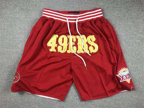 justdon justdon pantaloni da basket NFL49ers pantaloni rossi