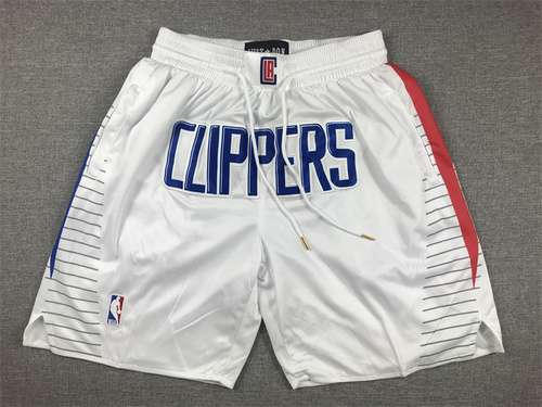 justdon justdon pantaloncini da basket Pantaloncini bianchi regolari dei Clippers