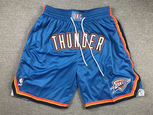 justdon justdon pantaloncini da basket Thunder pantaloncini blu regolari