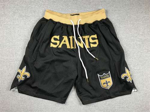 justdon justdon pantaloni neri della squadra di football americano dei saints della NFL