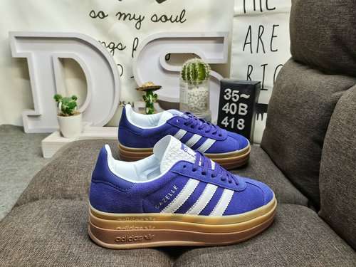 418DAdidas Originals Gazelle Bold W trifoglio tre strati suola spessa lowtop retrò versatile sneaker