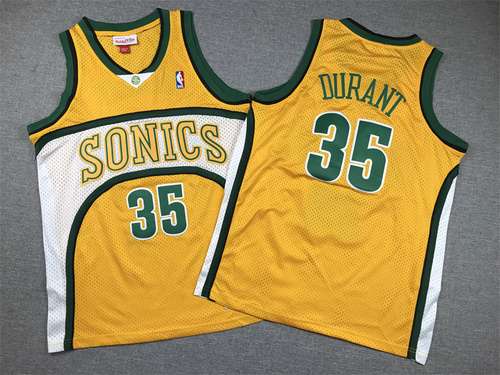 Abbigliamento per bambini SuperSonics No 35 Durant Etichetta retrò gialla