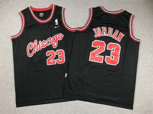 Abbigliamento per bambini Bulls No 23 Jordan Mesh Siamese Nero