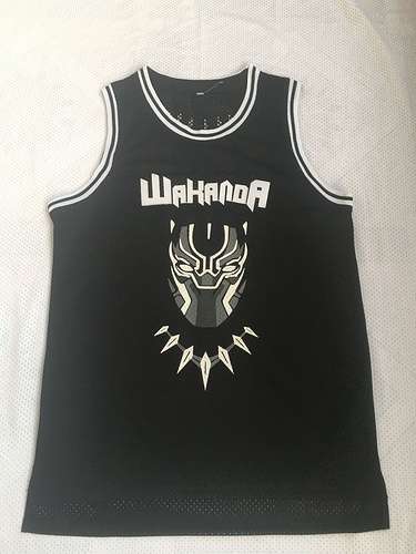 Maglia ricamata nera dei Panthers n. 1