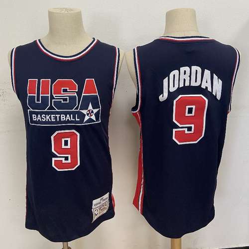 Replica n. 9 Jordan Blue dei Giochi Olimpici USA del 1992