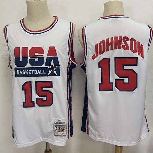 Replica n. 15 Johnson White dei Giochi Olimpici degli Stati Uniti del 1992