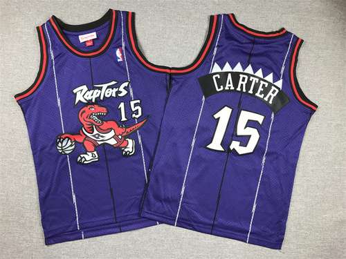 Abbigliamento per bambini Raptors No 15 Carter Purple Dragon