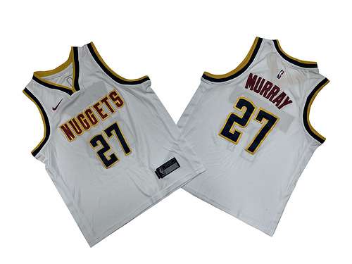 Abbigliamento per bambini Nuggets No 27 Kareem Murray Bianco