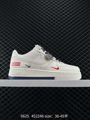 23 Nike Nk Air Force 7 Low Supreme jointscarpe da ginnastica casual basse Air Force 1 bianche e blu 