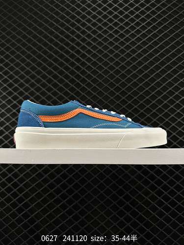 Vans Style 36 Quan Zhilong piccola testa estiva fresca blu e arancione retrò street style Codice art