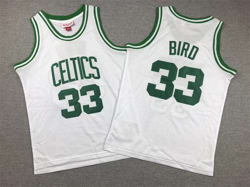 Abbigliamento per bambini Celtics No 33 Bird Retro White