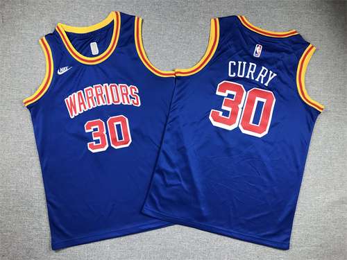 Abbigliamento per bambini Warriors No 30 Curry 75° anniversario Blu