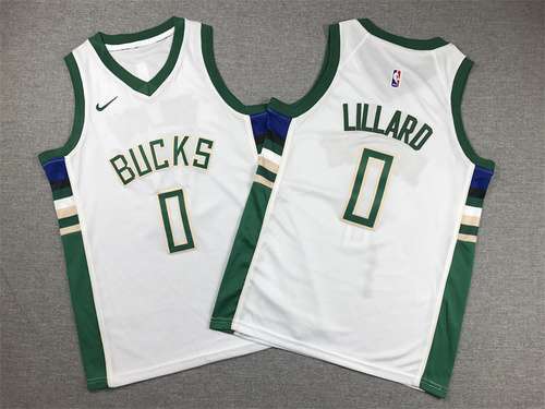 Abbigliamento per bambini Bucks No 0 Lillard White