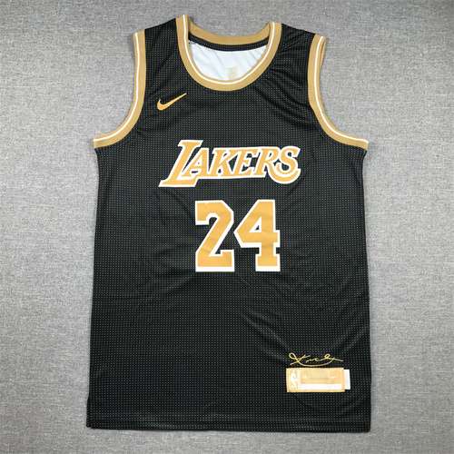 2024 Lakers n. 24 Kobe Bryant Oro nero