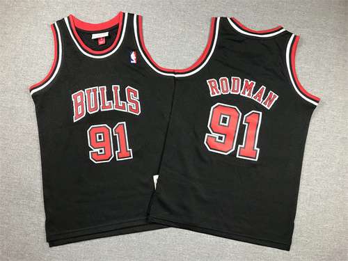 Abbigliamento per bambini Bulls No 91 Rodman Black