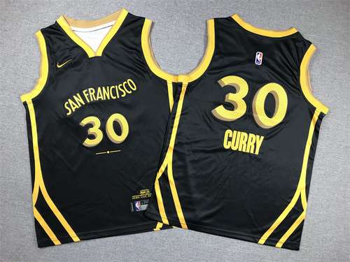 Abbigliamento per bambini 24 Styles Warriors No 30 Curry City Edition Nero