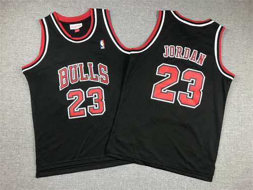 Abbigliamento per bambini Bulls No 23 Jordan Mesh Retro Nero