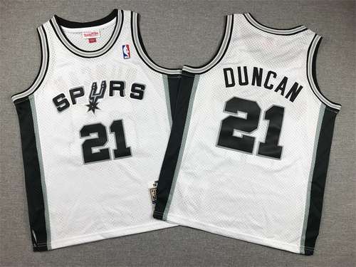 Abbigliamento per bambini Spurs No 21 Duncan Vintage White