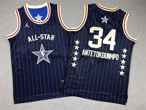 Abbigliamento per bambini 24 stili AllStar No 34 Giannis Antetokounmpo Blu