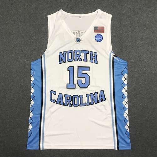 Vince Carter Università della Carolina del Nord n. 15 Bianco