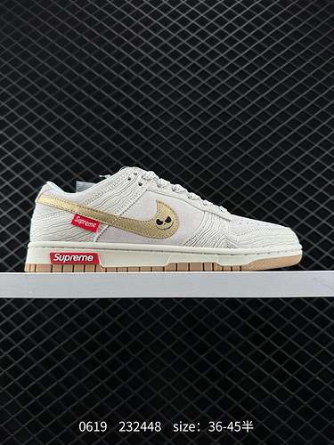 24 Sneakers personalizzate Supreme x Nk Dunk Low jointSneakers casual basse Golden Ghost Face SB