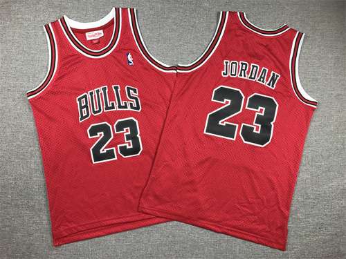 Abbigliamento per bambini Bulls No 23 Jordan Mesh Retro Rosso