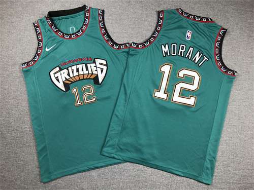 Abbigliamento per bambini Grizzlies No 12 Morant Green