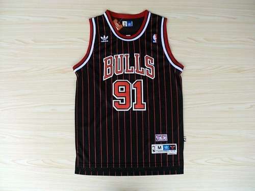 Bulls n. 91 Rodman strisce nere e rosse