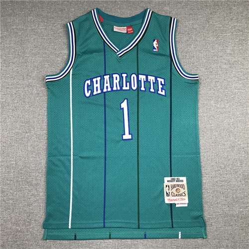 Hornets No 1 Tiny Boggs Retro Verde