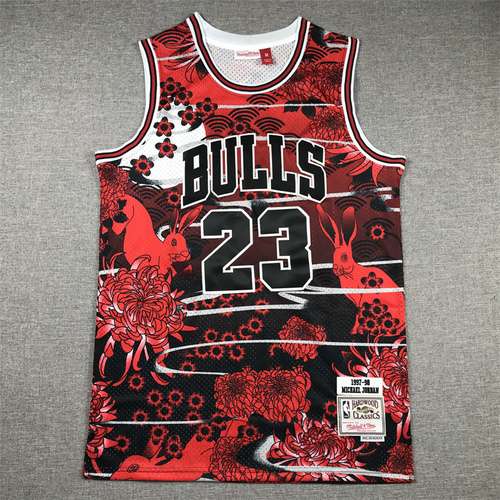 23a stagione Anno del coniglio Edizione commemorativa Bulls No 23 Jordan Red