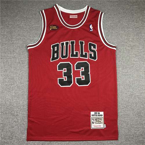 98 Finali Bulls n. 33 Pippen Rosso