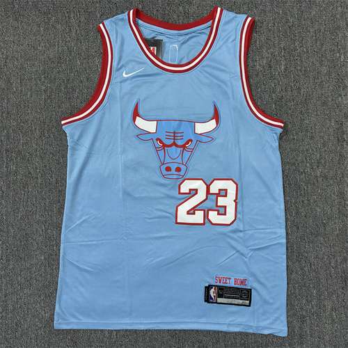 Bulls No 23 Jordan City Edition Blu