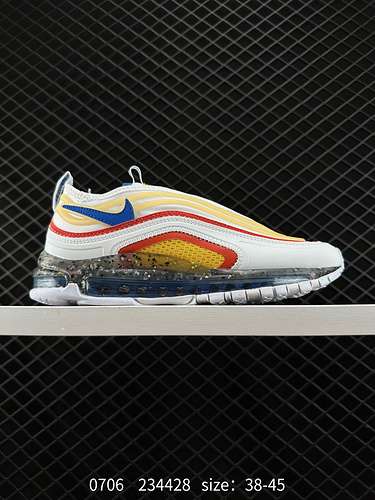 4 Nike Nike Wmns Air Max 97 ESS quotWhiteBlueRedquot bullet retrò cuscino d'aria allmatch scarpe da 