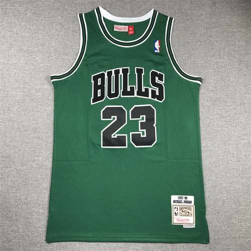 Bulls No 23 Jordan Retro Verde