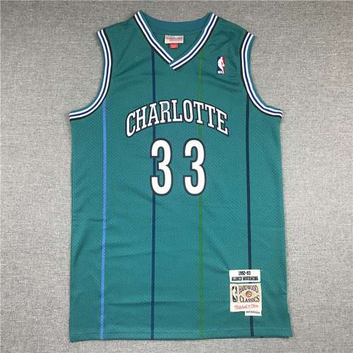 Hornets No 33 Alonzo Lutto Retro Verde